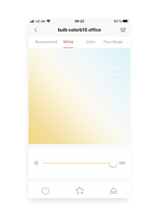Yeelight App: Adjustable color temperature