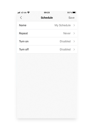 Yeelight App: Schedules